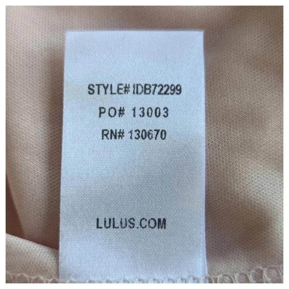 LULU'S NWT Life Illuminated Rose Gold Skater Dress Size M - Picture 11 of 12